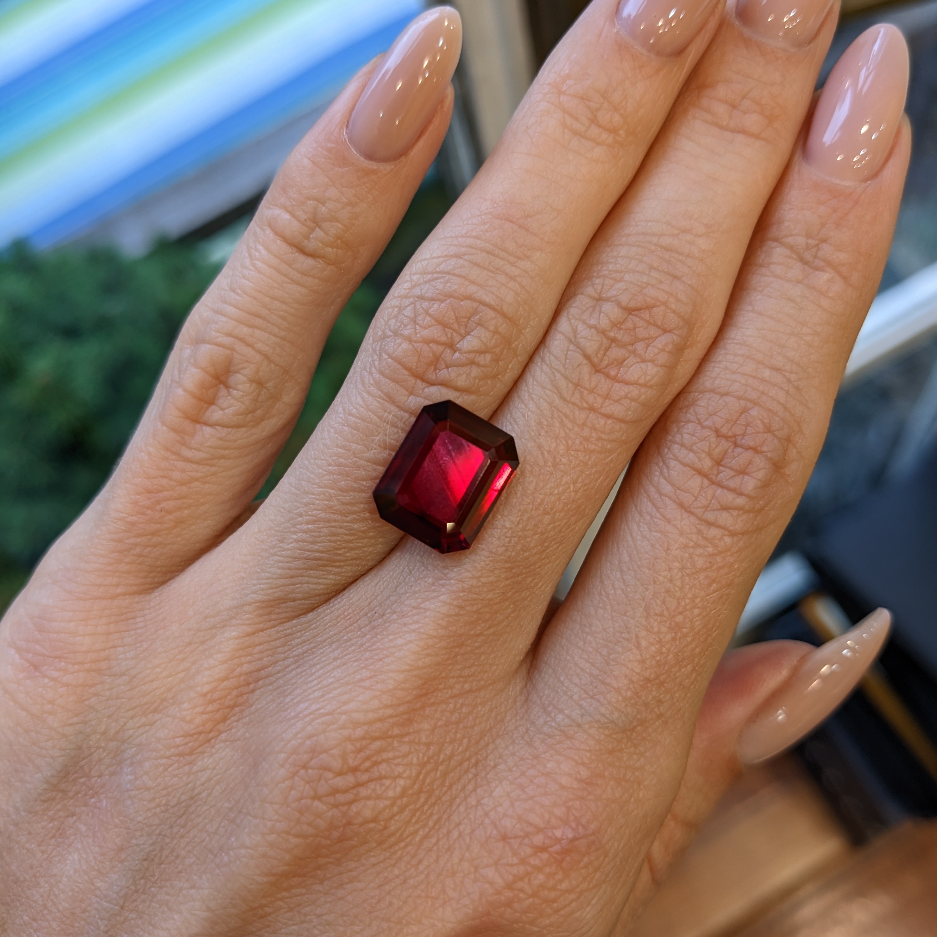 Natural Burma's online Octagon Emerald cut Red Ruby 18.20 CT Certified Loose Gemstone Faceted Ruby Top Quality Loose Ruby Gemstone Jewelry Ring