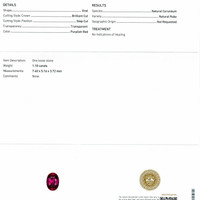 1.18 Ct. Ruby from Mozambique Scan Report
