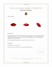 2.00 Ct. Ruby from Mozambique Appraisal