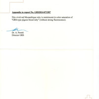 2.00 Ct. Ruby from Mozambique Scan Report