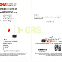 2.00 Ct. Ruby from Mozambique Scan Report