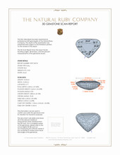 3.03 Ct. Ruby from Mozambique 3 D Scan Report