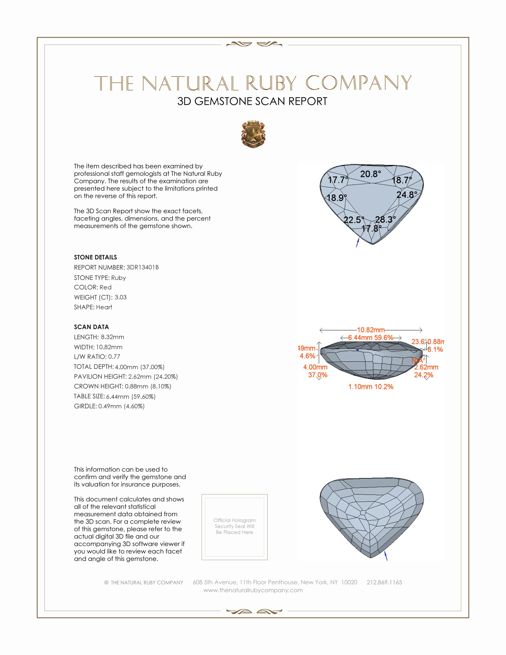 3.03 Ct. Ruby from Mozambique