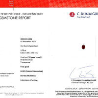 1.75 Ct. Ruby from Burma (Myanmar) Scan Report