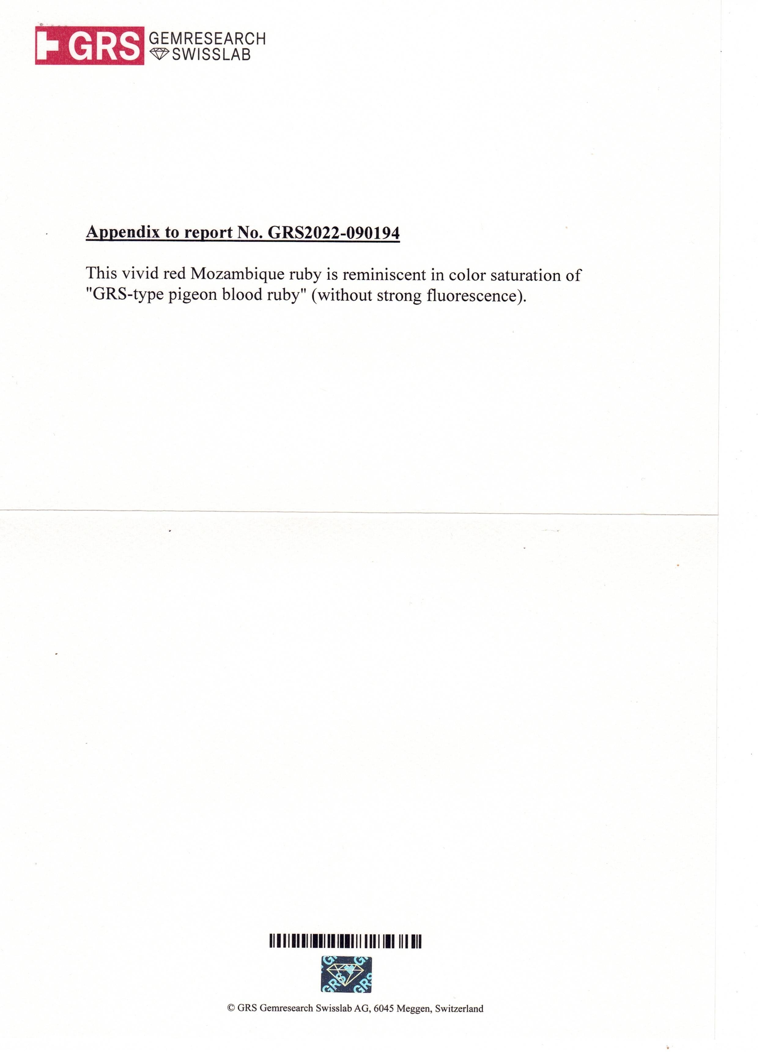 3.02 Ct. Ruby from Mozambique