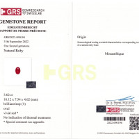3.02 Ct. Ruby from Mozambique Scan Report