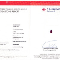 2.33 Ct. Ruby from Mozambique Scan Report