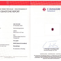 2.49 Ct. Ruby from Mozambique Scan Report