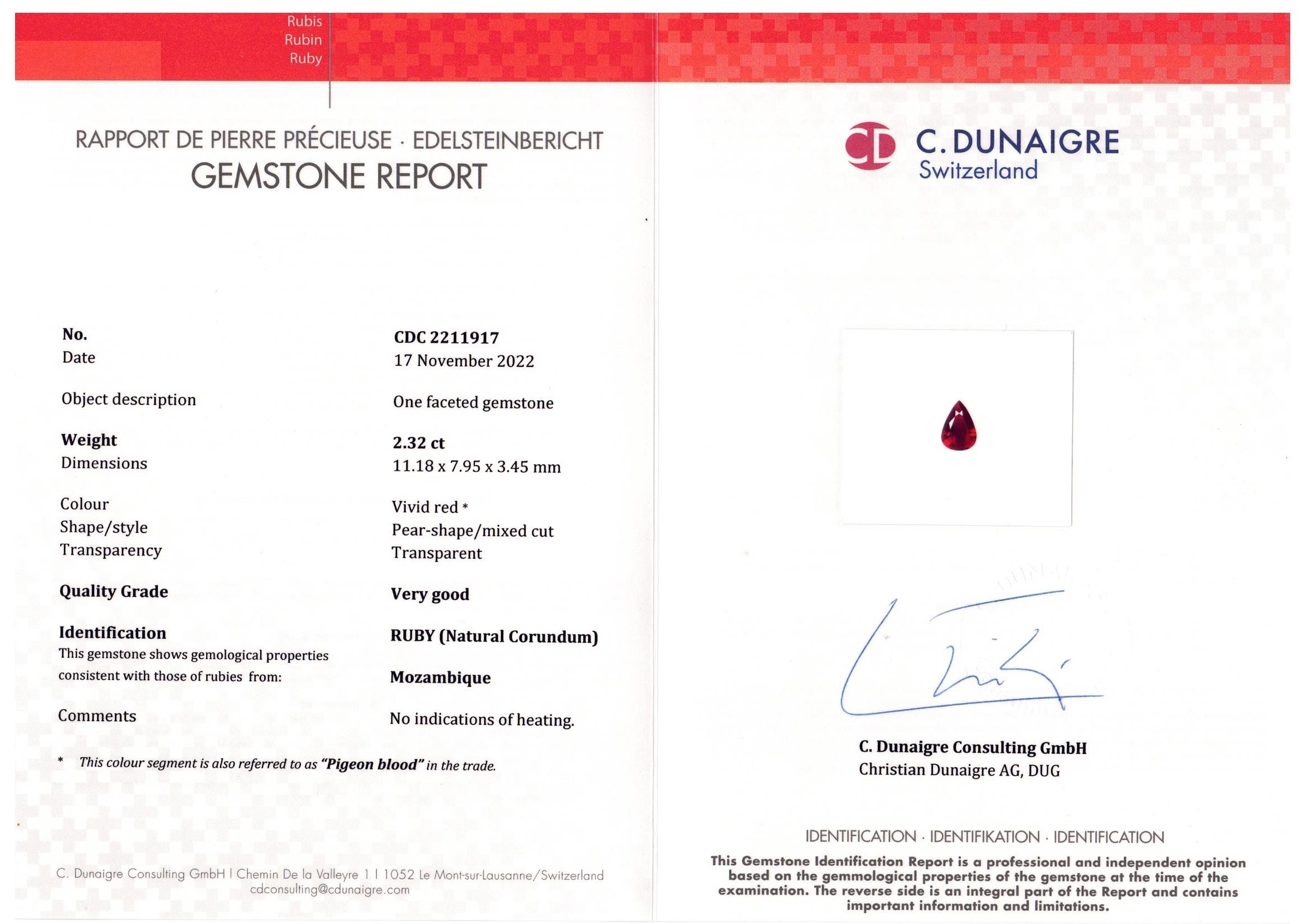 2.32 Ct. Ruby from Mozambique