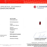 3.13 Ct. Ruby from Burma (Myanmar) Scan Report