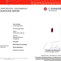 3.13 Ct. Ruby from Burma (Myanmar) Scan Report