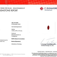 3.42 Ct. Ruby from Burma (Myanmar) Scan Report