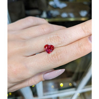2.14 Ct. Pinkish Red Ruby from Mozambique Life Style