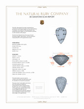 3.22 Ct. Ruby from Mozambique 3 D Scan Report