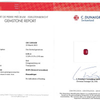 4.95 Ct. Ruby from Mozambique Scan Report