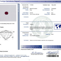 4.50 Ct. Ruby from Thailand Scan Report