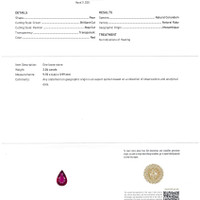 2.04 Ct. Ruby from Mozambique Scan Report