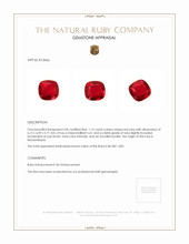 1.12 Ct. Ruby from Mozambique Appraisal