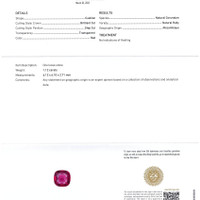 1.12 Ct. Ruby from Mozambique Scan Report