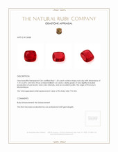 1.50 Ct. Ruby from Mozambique Appraisal