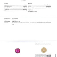 1.21 Ct. Ruby from Mozambique Scan Report