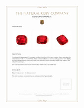 5.04 Ct. Ruby from Mozambique Appraisal