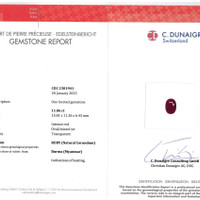 11.06 Ct. Ruby from Burma (Myanmar) Scan Report
