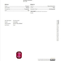 3.12 Ct. Ruby from Mozambique Scan Report