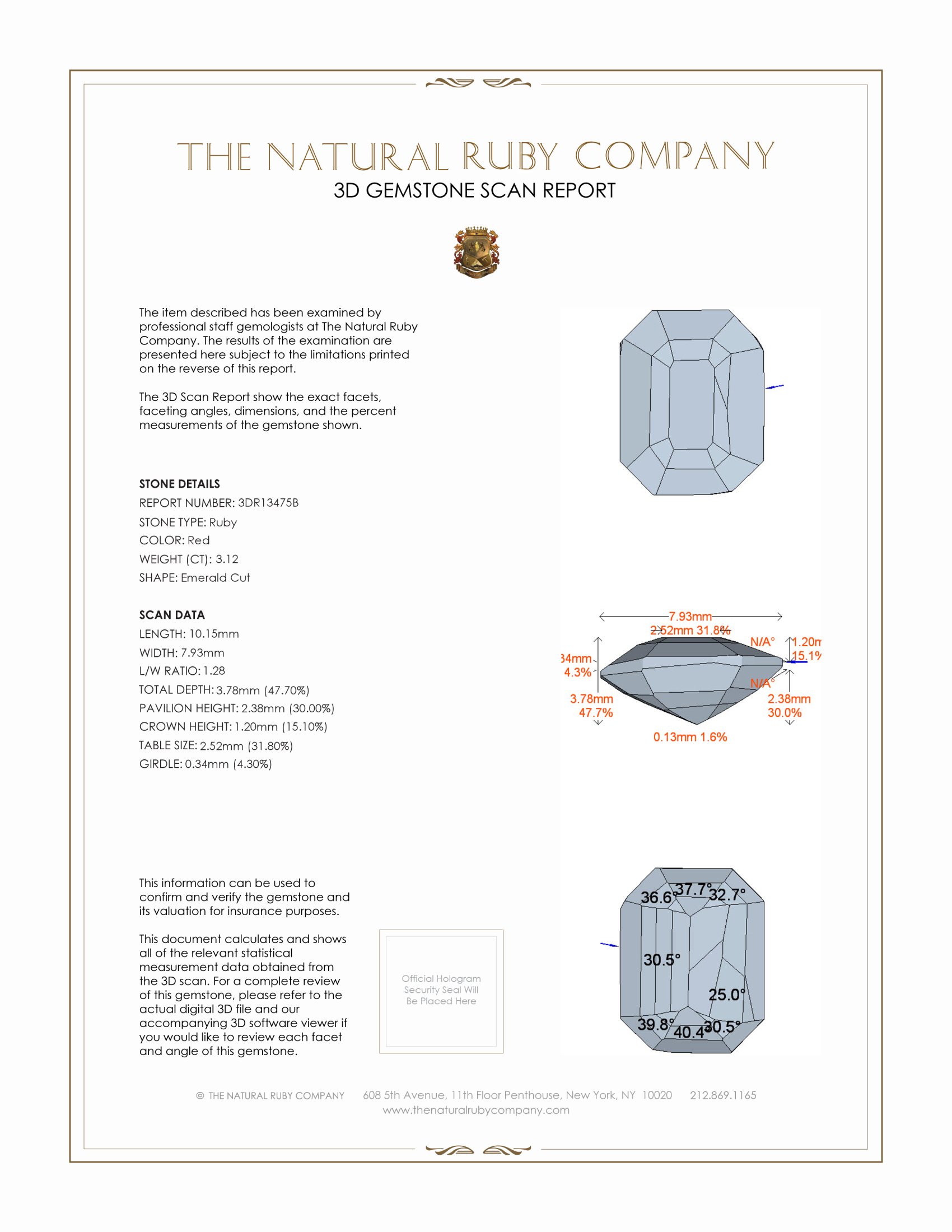 3.12 Ct. Ruby from Mozambique
