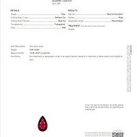 4.05 Ct. Ruby from Mozambique Scan Report