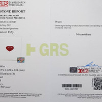 5.68 Ct. Ruby from Mozambique Scan Report