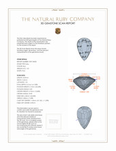 1.02 Ct. Ruby from Mozambique 3 D Scan Report