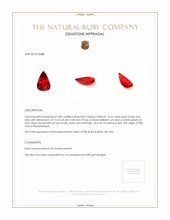 4.10 Ct. Ruby from Mozambique Appraisal