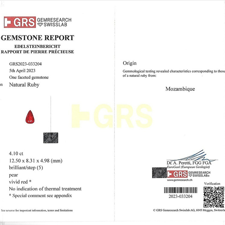 4.10 Ct. Ruby from Mozambique