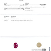 3.38 Ct. Ruby from Burma (Myanmar) Scan Report