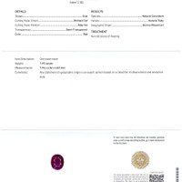 1.93 Ct. Purplish Red Ruby from Burma (Myanmar) Scan Report