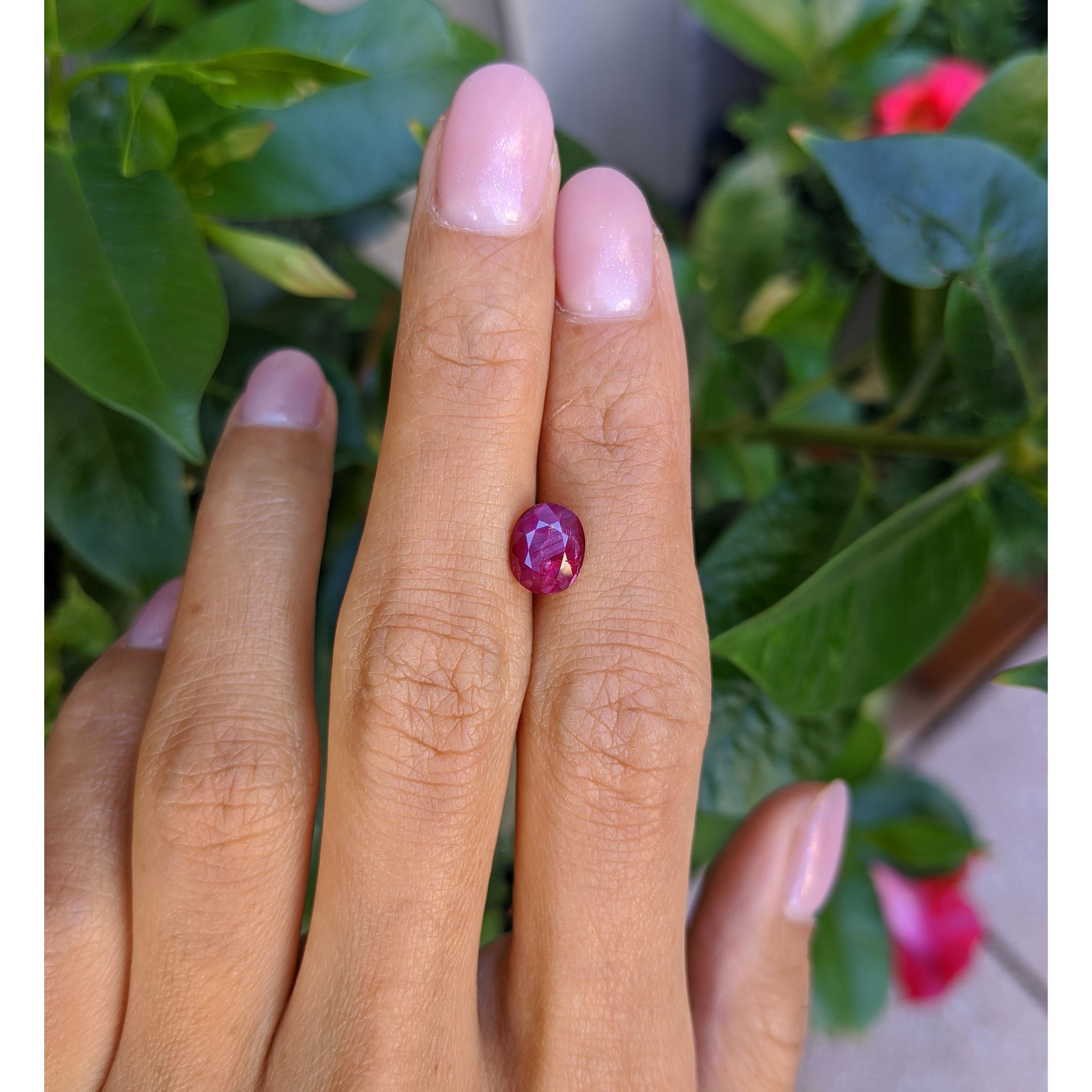 Loose Purplish Red Ruby - Oval 1.93 Ct. - #R13491 | The Natural