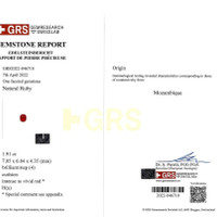 1.91 Ct. Ruby from Mozambique Scan Report