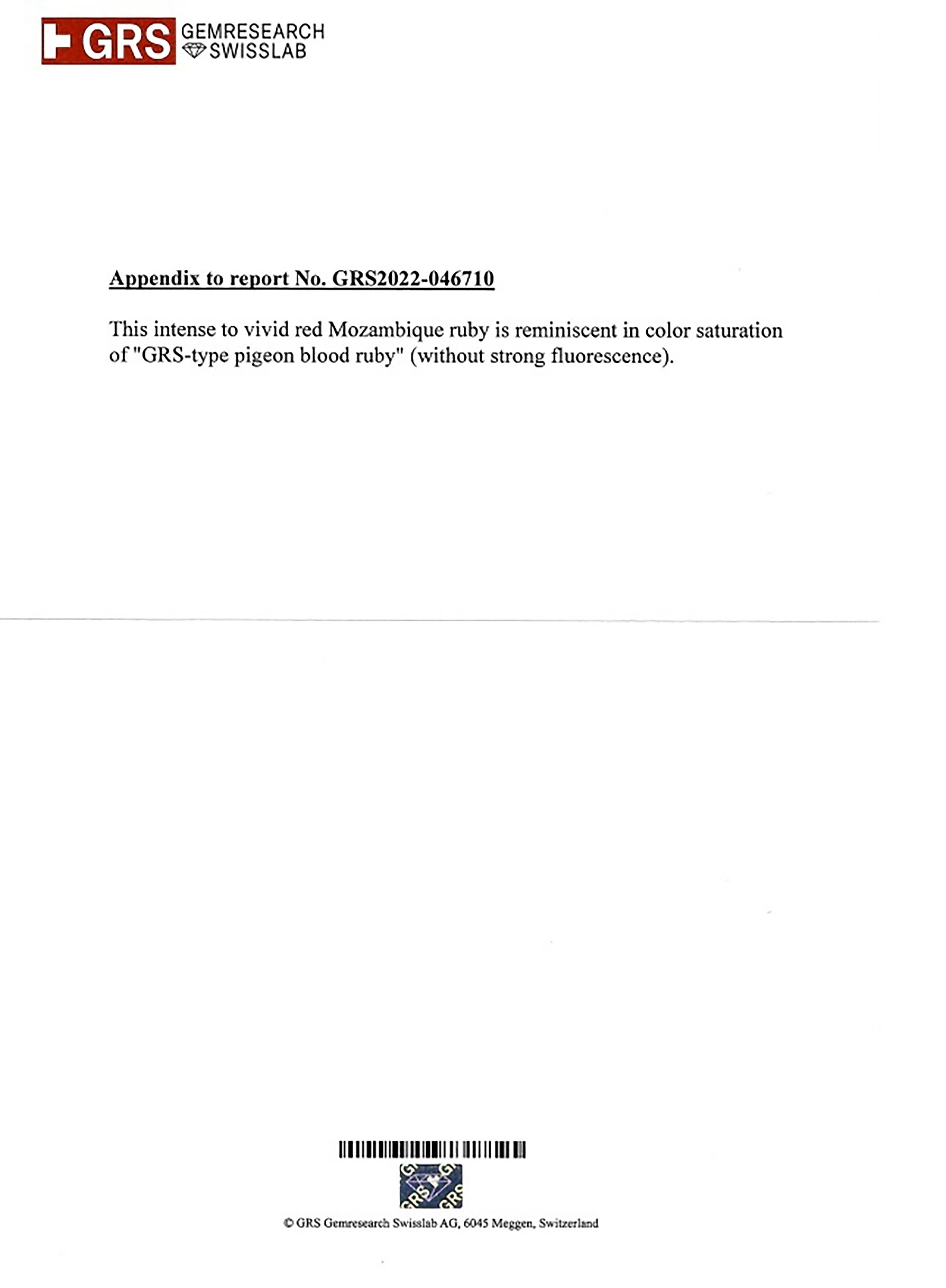 1.91 Ct. Ruby from Mozambique