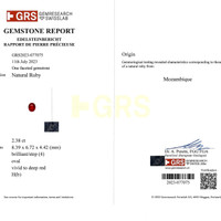 2.38 Ct. Ruby from Mozambique Scan Report