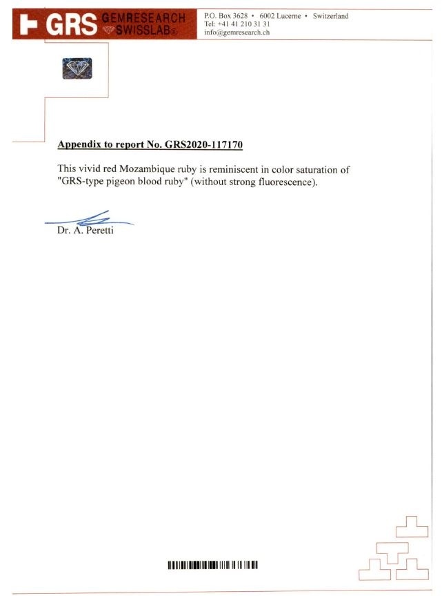 1.96 Ct. Ruby from Mozambique