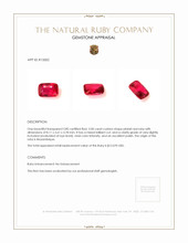2.00 Ct. Pinkish Red Ruby from Mozambique Appraisal
