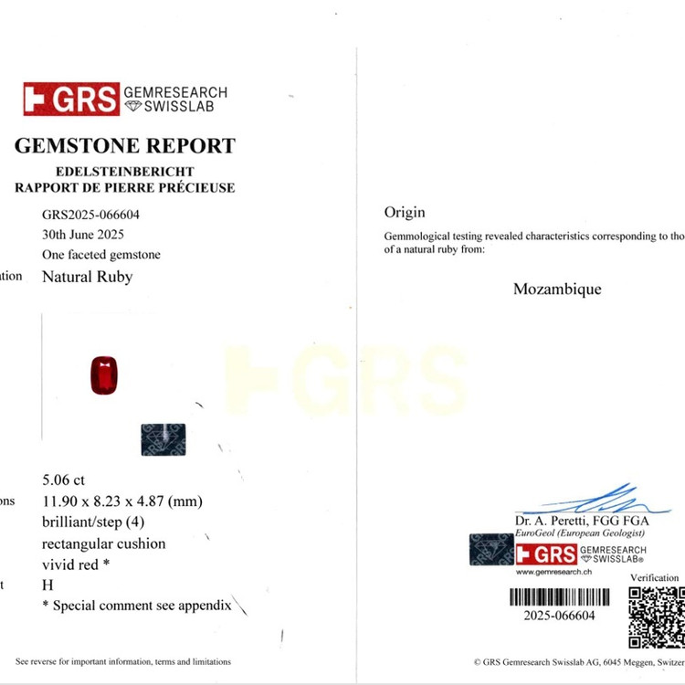 5.06 Ct. Ruby from Mozambique