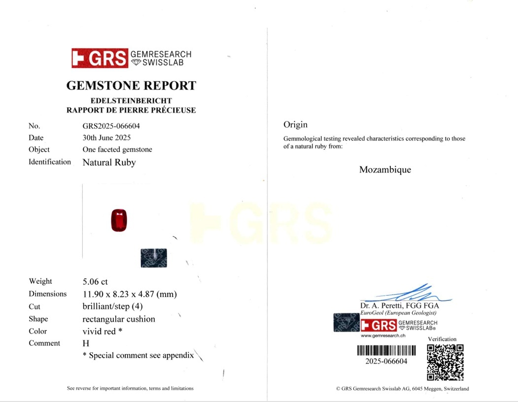 5.06 Ct. Ruby from Mozambique