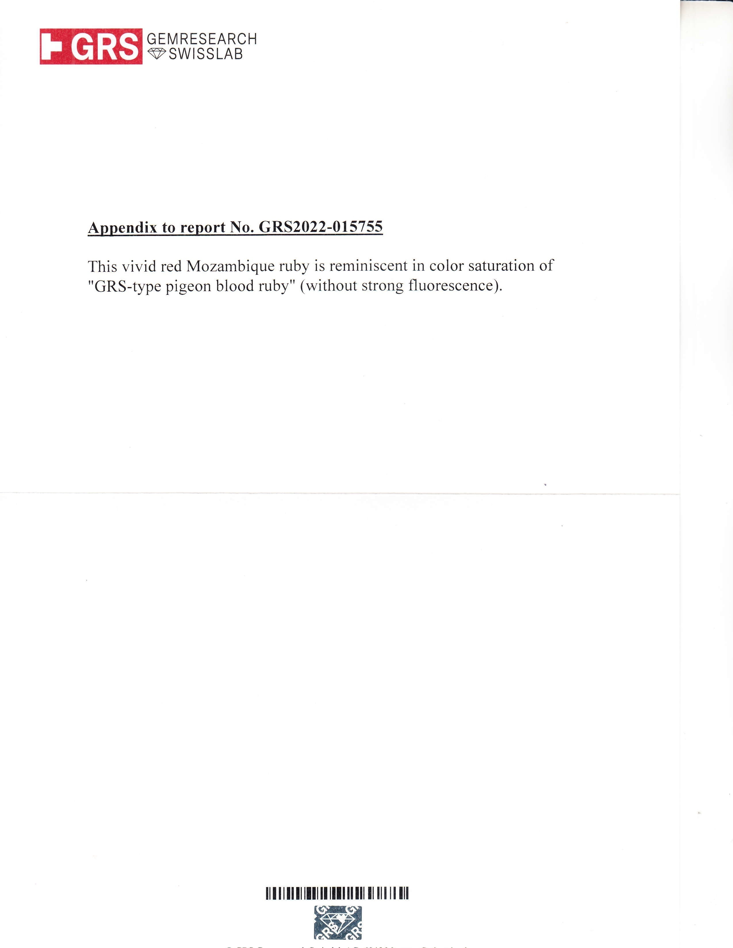 1.66 Ct. Ruby from Mozambique