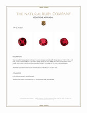 1.35 Ct. Ruby from Mozambique Appraisal