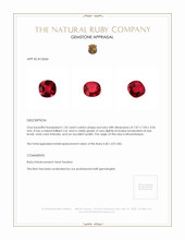1.35 Ct. Ruby from Mozambique Appraisal