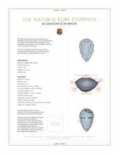 2.58 Ct. Ruby from Mozambique 3 D Scan Report
