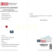 3.07 Ct. Ruby from Mozambique Scan Report