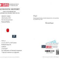 5.01 Ct. Ruby from Mozambique Scan Report